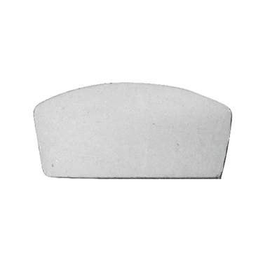 END CAP - FITS HR10 MECH RAIL - ALUM - WHITE